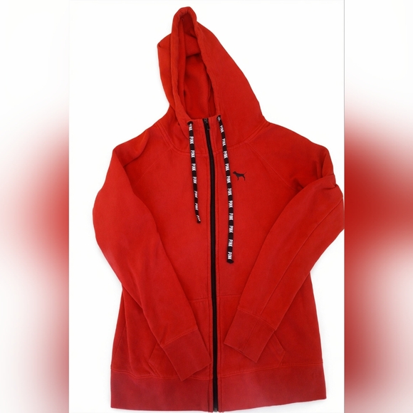 Victoria's Secret Pink Red Hoodie Size Small - Picture 2 of 4